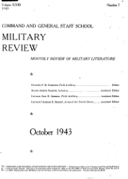 1943 年 10 月 - 陆军大学出版社